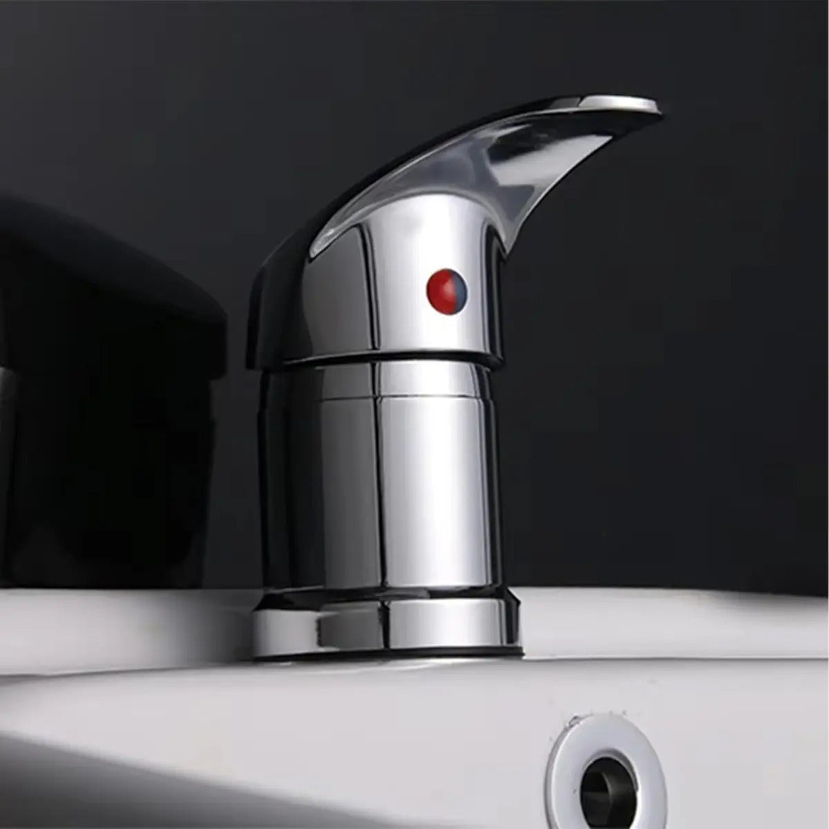 Llave Monocomando Lava Pelo Fijo Peluqueria Color Plateado Cromado