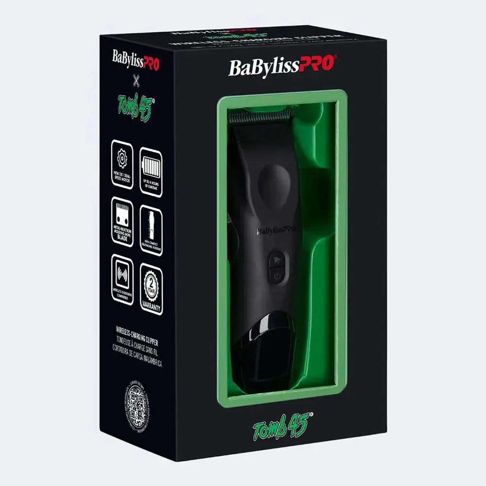 Combo BabylissPRO x Tomb45 Clipper + Trimmer + Base Inalámbrica