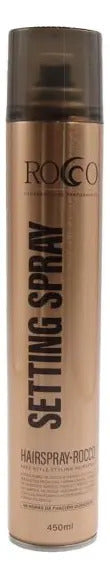 Laca Rocco Fijación Extra Fuerte 8+ Profesional - Spray 450ml Estilista