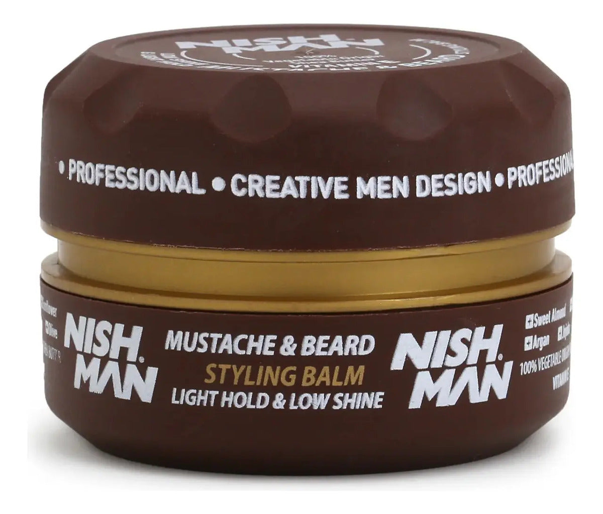 Cera Nishman Mustache & Beard 100ml - Fijadora y Acondicionadora para Barba y Bigote