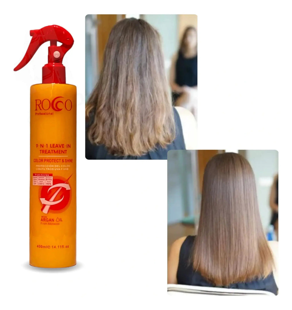 Protector Térmico Rocco con Aceite de Argán 400ml - Anti Frizz y Protección Solar