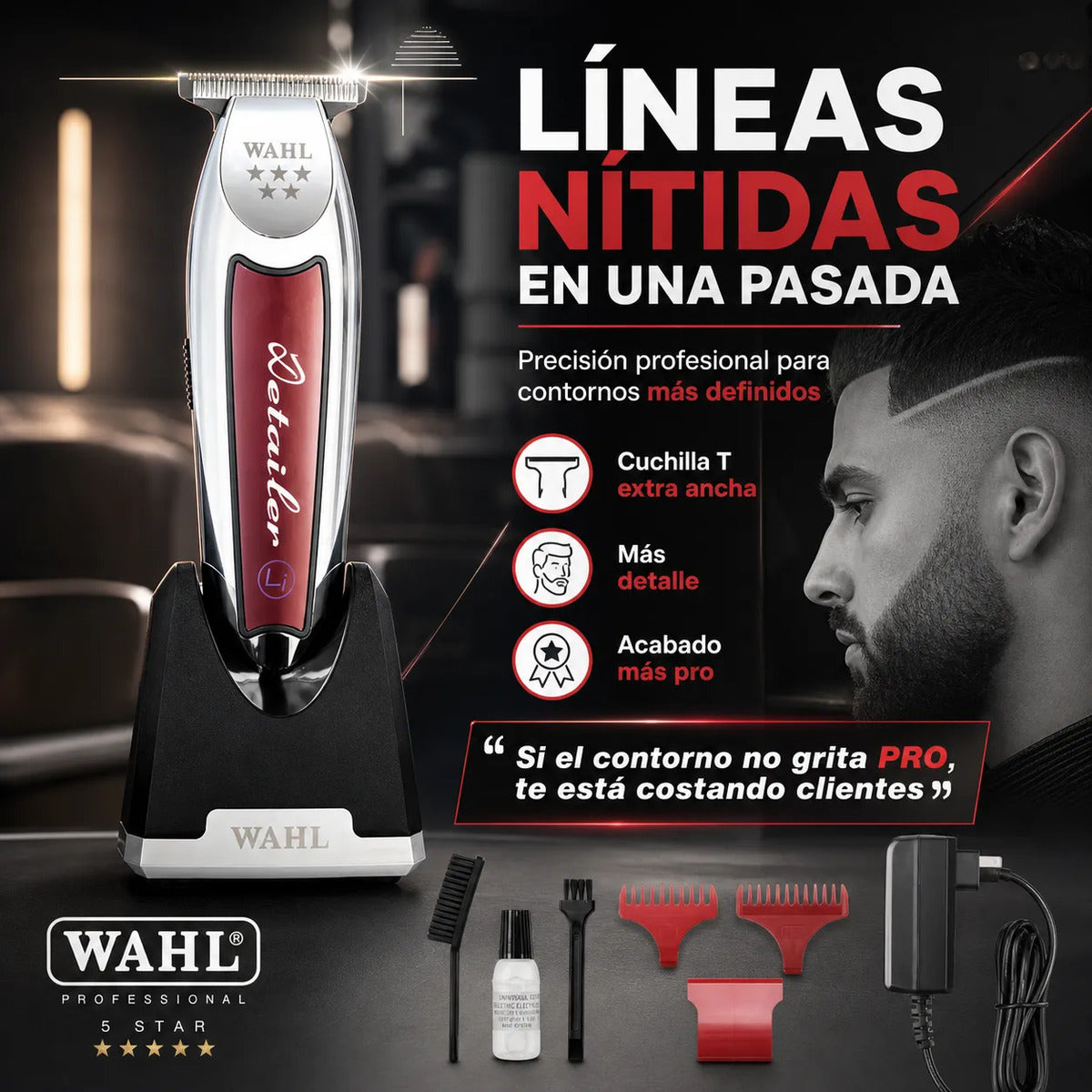 Recortadora Wahl 5 Star Cordless Contornos Profesionales