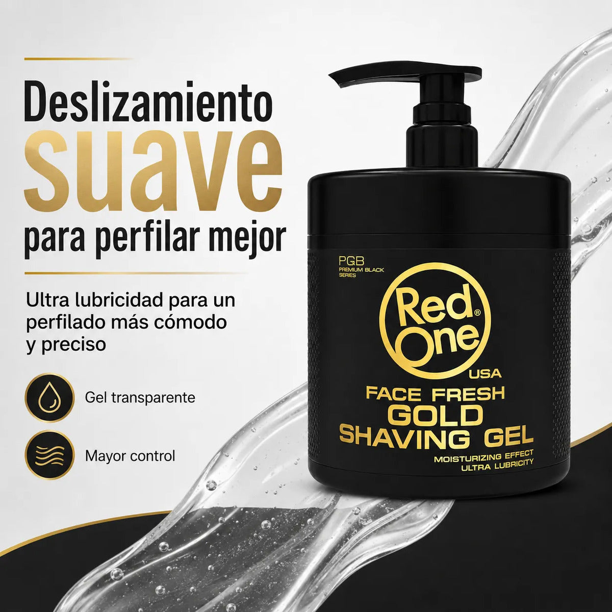 Gel Para Afeitar Transparente Red One Gold 1000 Ml