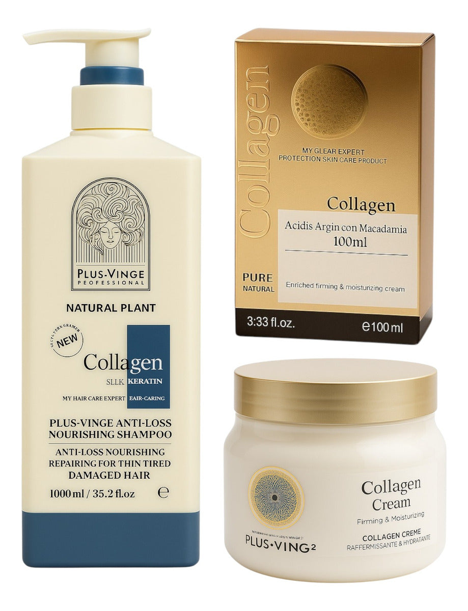 Combo Plus Vinge Hidratación Total: Shampoo + Acondicionador + Crema + Aceite