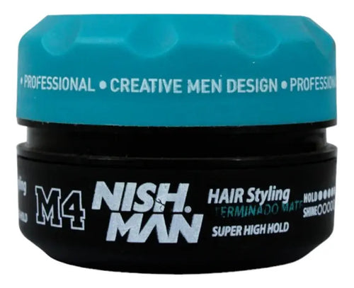 Cera Nishman M4 Matte Finish 100ml - Fijación Súper Alta y Control Total
