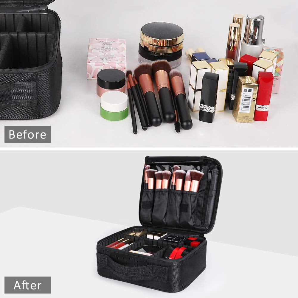 Maletín Organizador Profesional Negro para Barbería | Porta Máquina y Tijeras