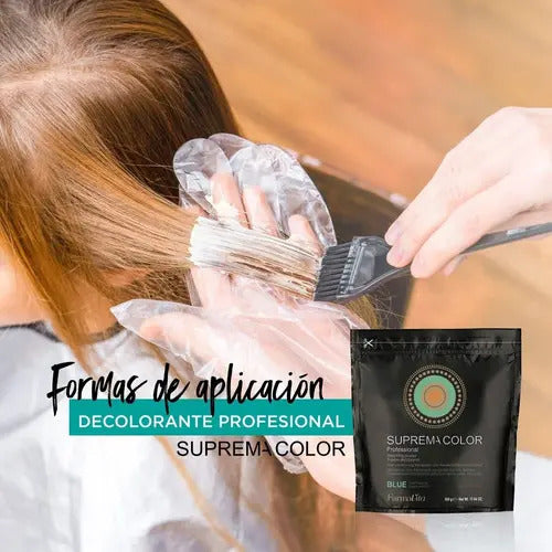 Decolorante Farmavita Suprema Color Azul 30g Profesional Cabello