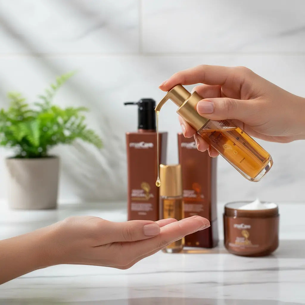 Kit de Cuidado Capilar Max Care Argan Oil - Shampoo + Acondicionador + Crema