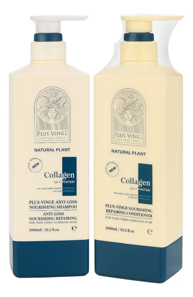 Kit Profesional Plus Vinge Collagen - Shampoo, Acondicionador y Mascarilla Macadamia