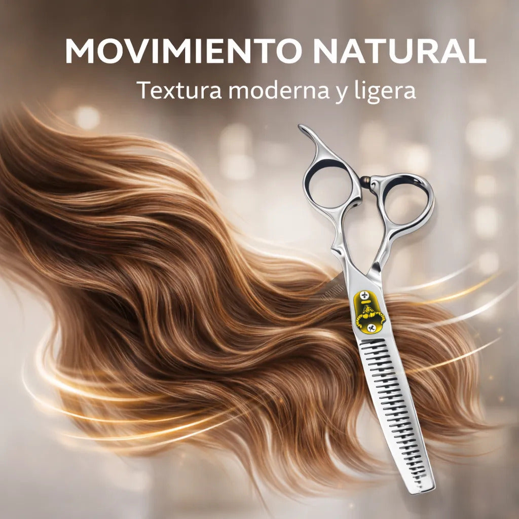 Tijeras Profesionales Peluquería Pack Corte+esculpidora 6.0