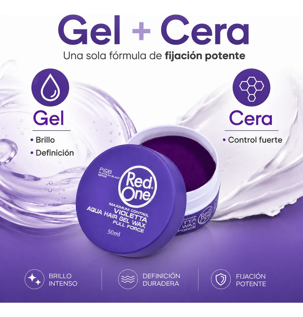Cera Capilar Red One Look Barber Extra Fuerte Violetta 150ml