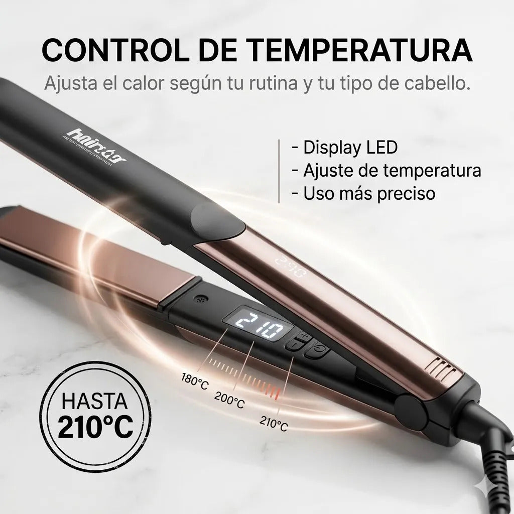 Plancha Alisadora Profesional Acabado Pulido Iron 8671