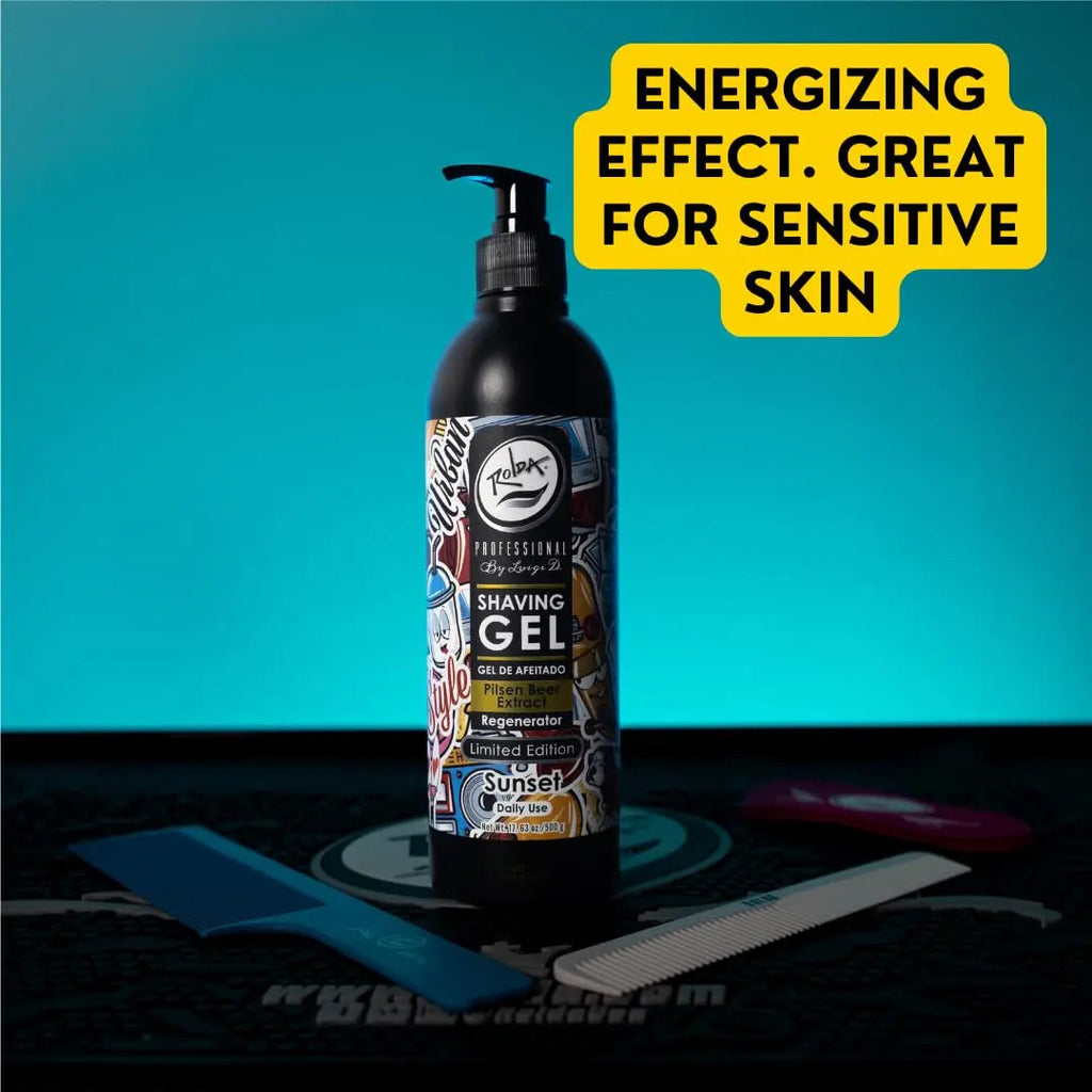 Shaving Gel Rolda Sunset 500g - Gel de Afeitado Transparente y Regenerador