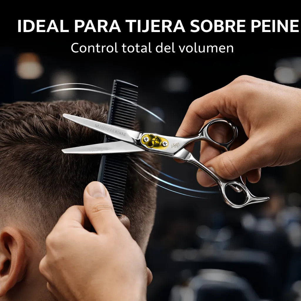 Tijeras Profesionales Peluquería Pack Corte+esculpidora 6.0