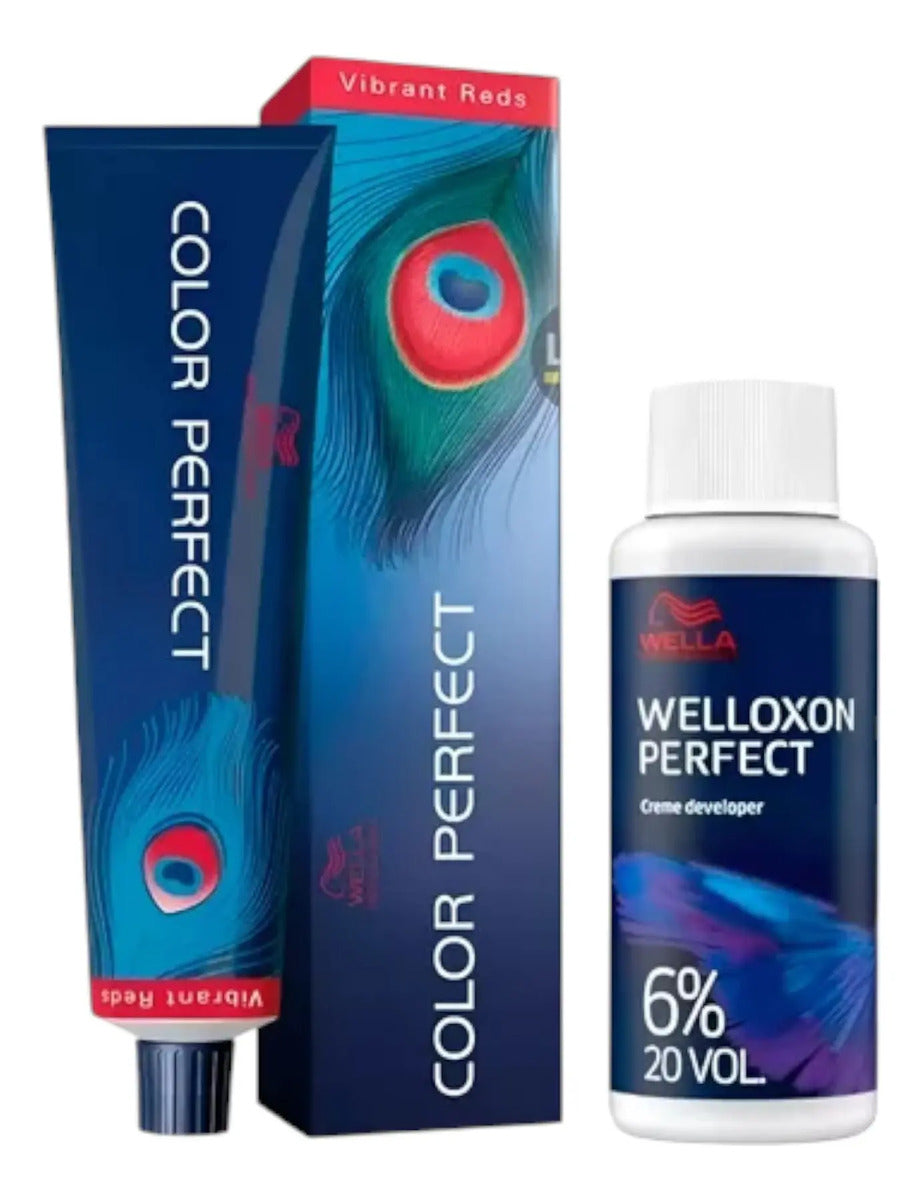 Tinte Wella Color Perfect Permanente 100% Cobertura Canas + Emulsión