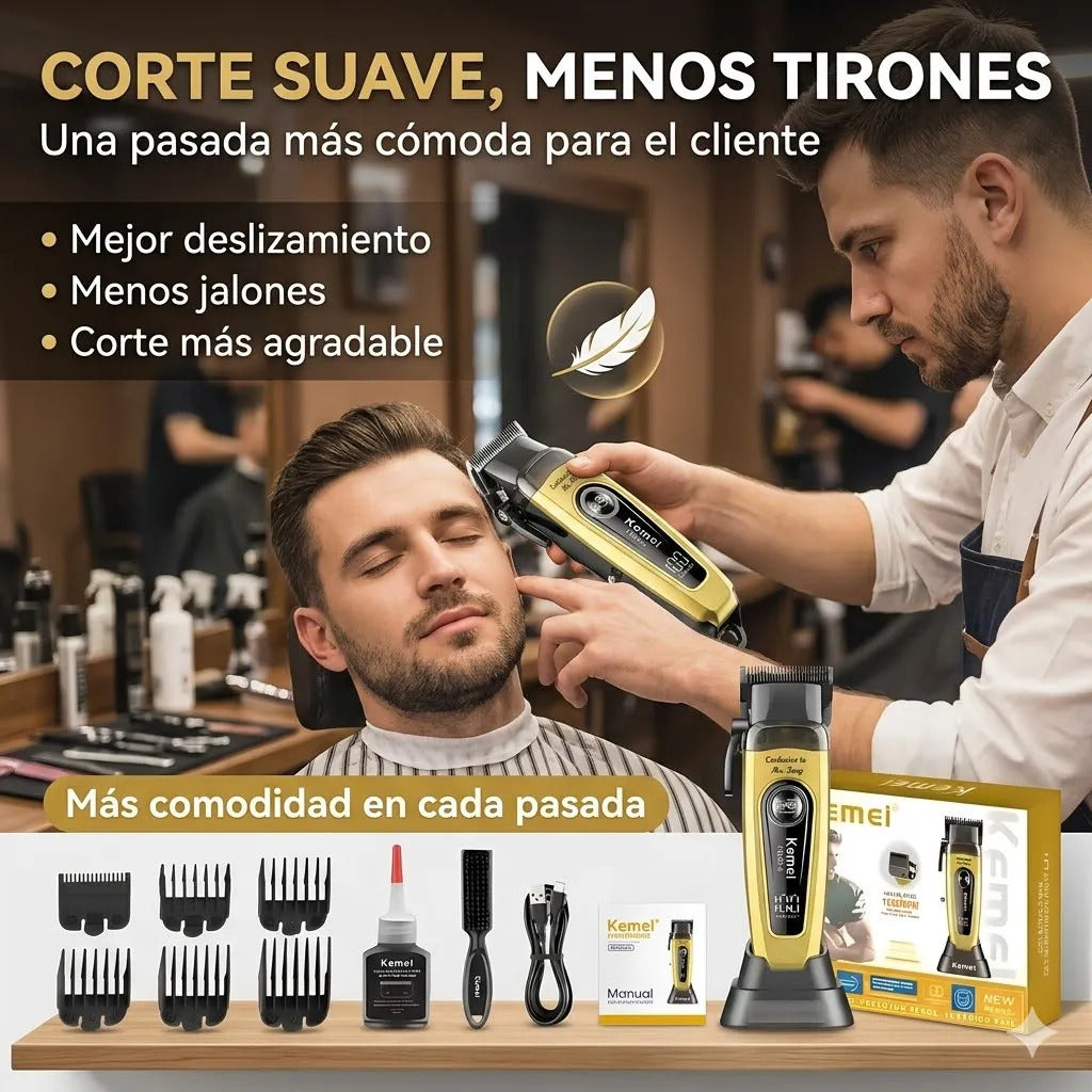 Cortadora De Pelo Profesional Kemei Km-90 Corte Preciso Dlc