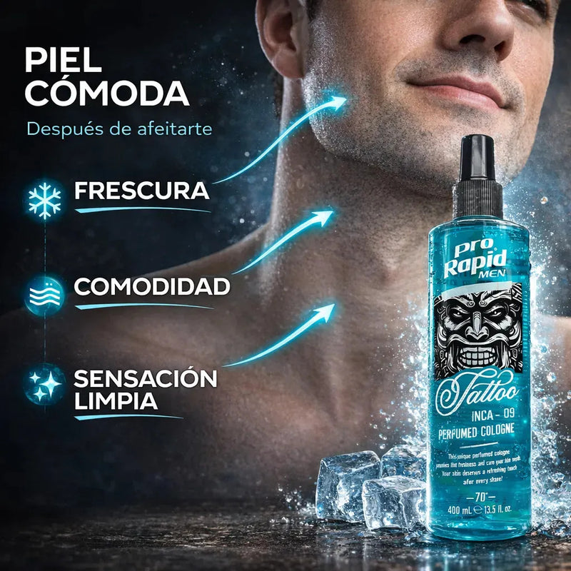 After Shave Hombre Post Afeitado 400ml Barbería Refrescante