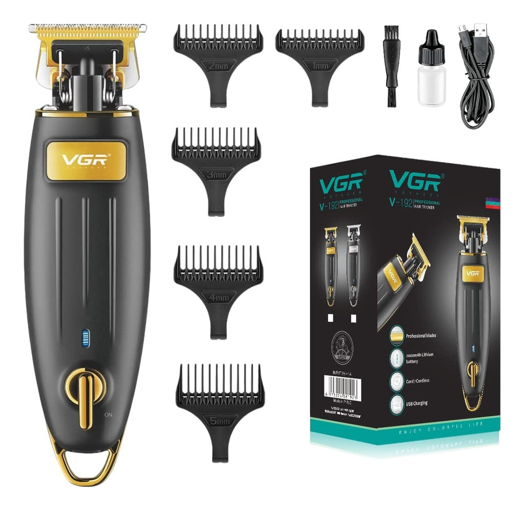 Trimmer VGR V-192 Patillera Inalámbrica Profesional Barbería Recargable