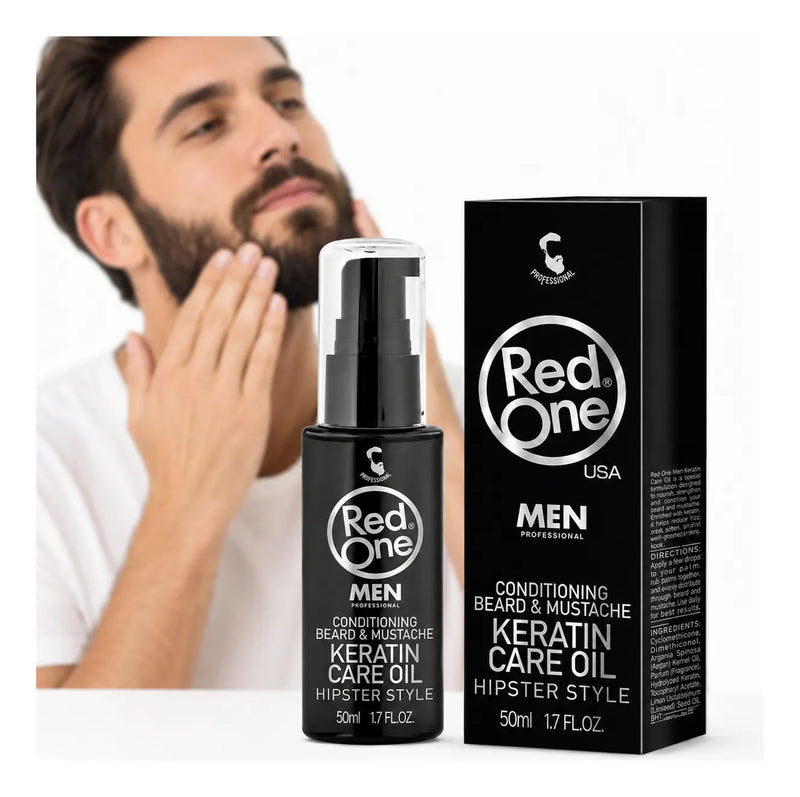 Aceite Para Barba Y Bigote Hidrata Barba Seca Red One 50ml