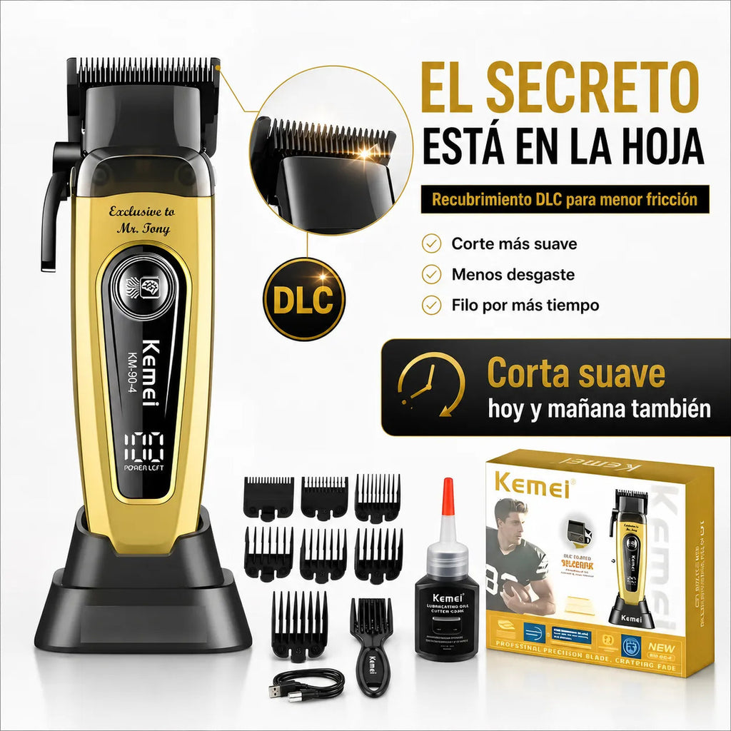 Cortadora De Pelo Profesional Kemei Km-90 Corte Preciso Dlc