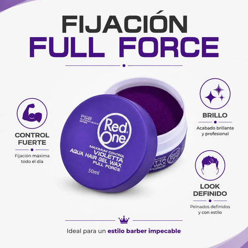 Cera Capilar Red One Look Barber Extra Fuerte Violetta 150ml