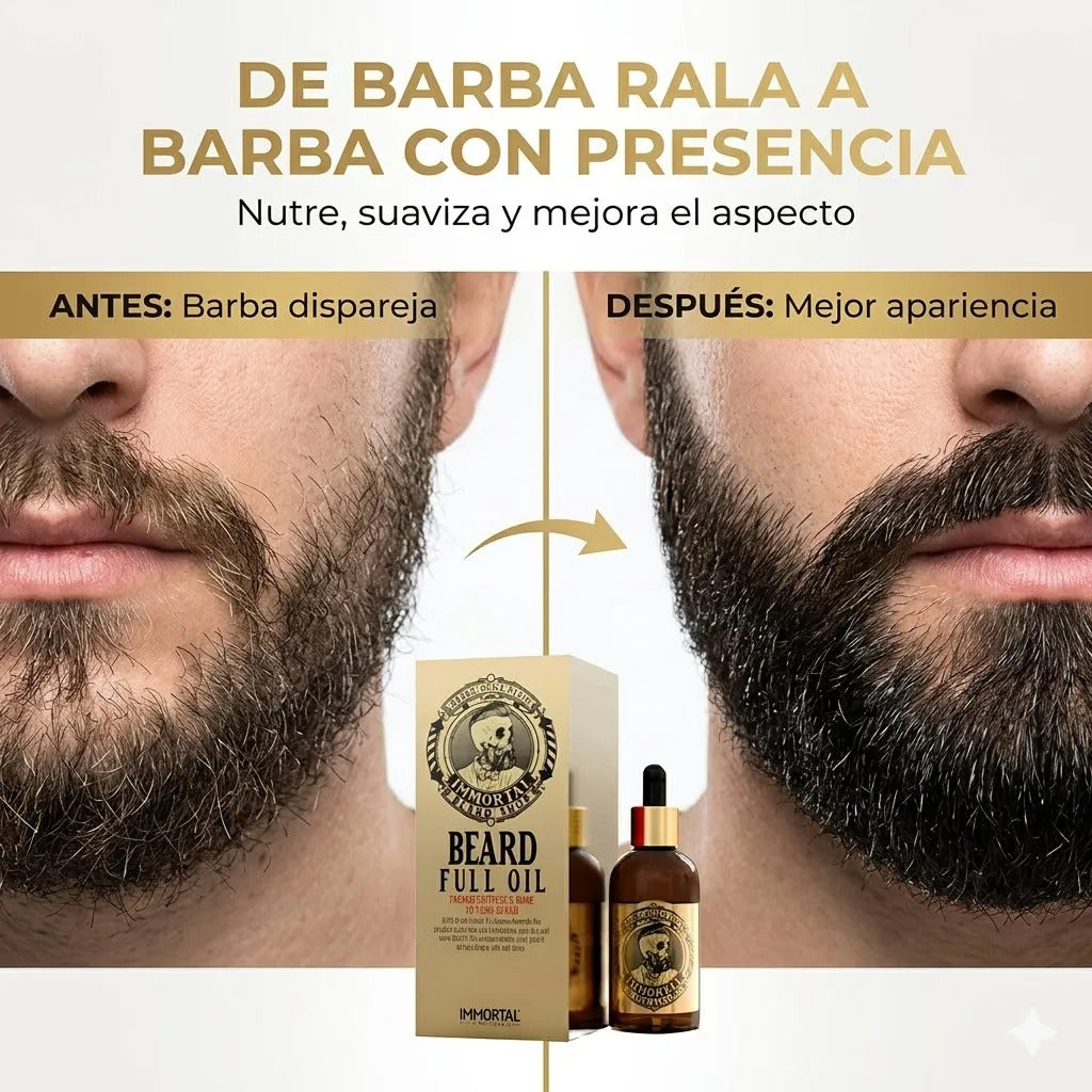 Aceite  Barba Immortal Nyc Nutre Y Suaviza 50ml