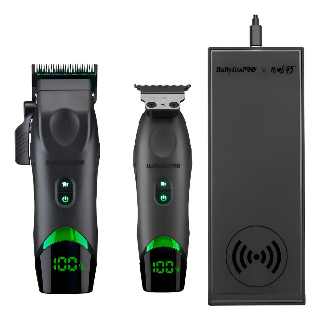 Combo BabylissPRO x Tomb45 Clipper + Trimmer + Base Inalámbrica