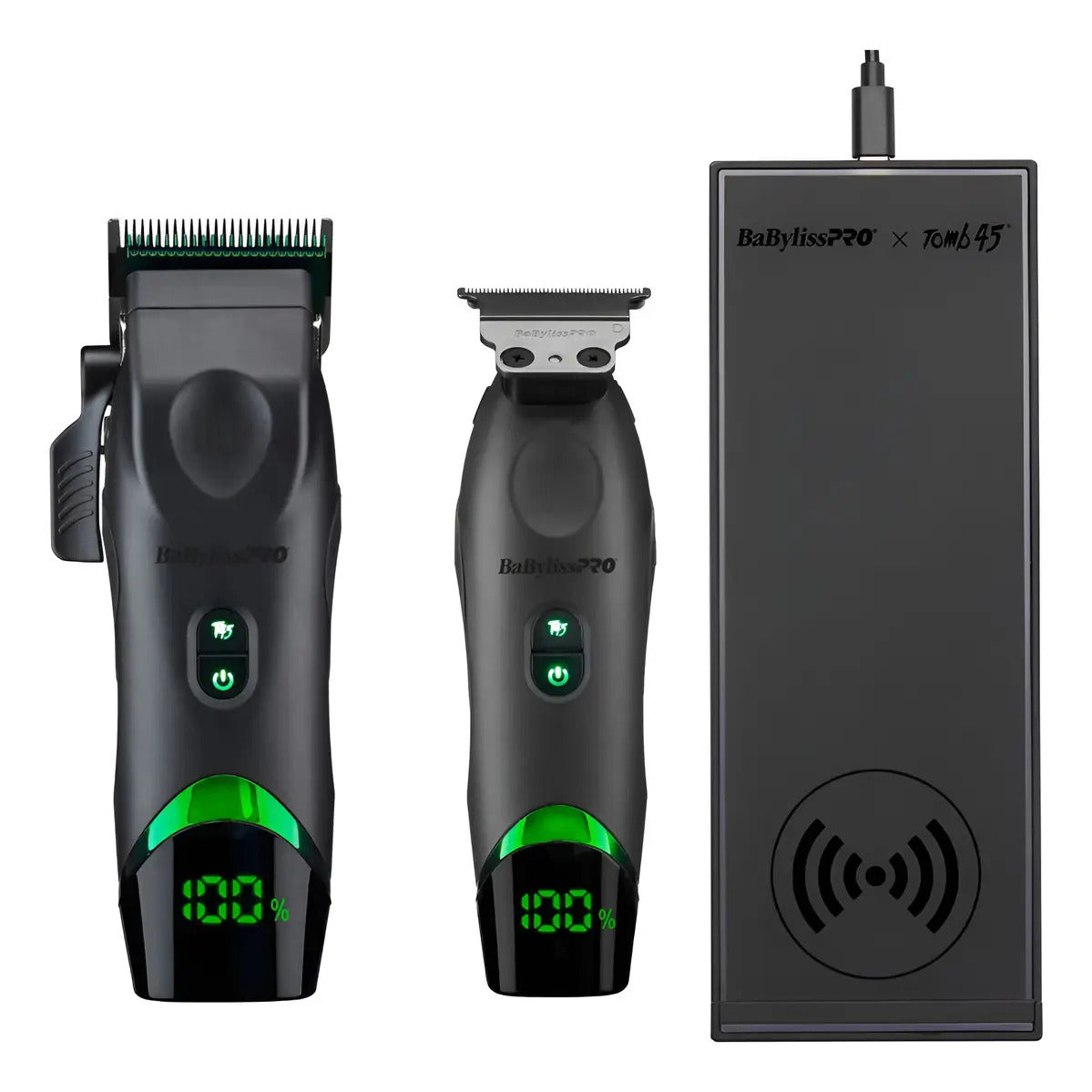 Combo BabylissPRO x Tomb45 Clipper + Trimmer + Base Inalámbrica