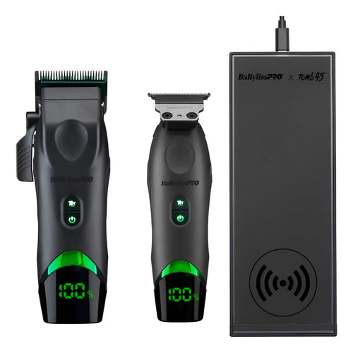 Combo BabylissPRO x Tomb45 Clipper + Trimmer + Base Inalámbrica