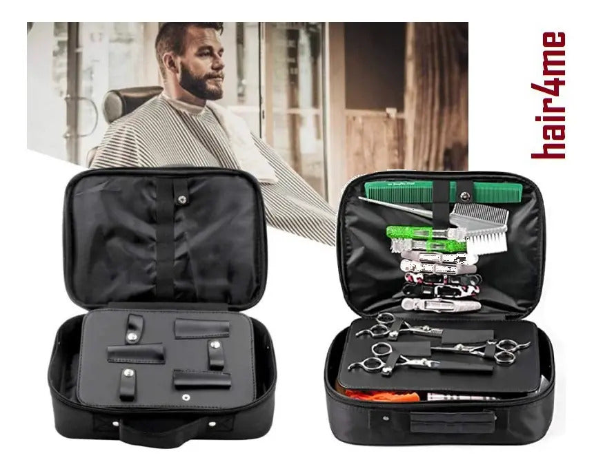 Maletín de Mano para Barbería Profesional - Organizador Compacto Negro