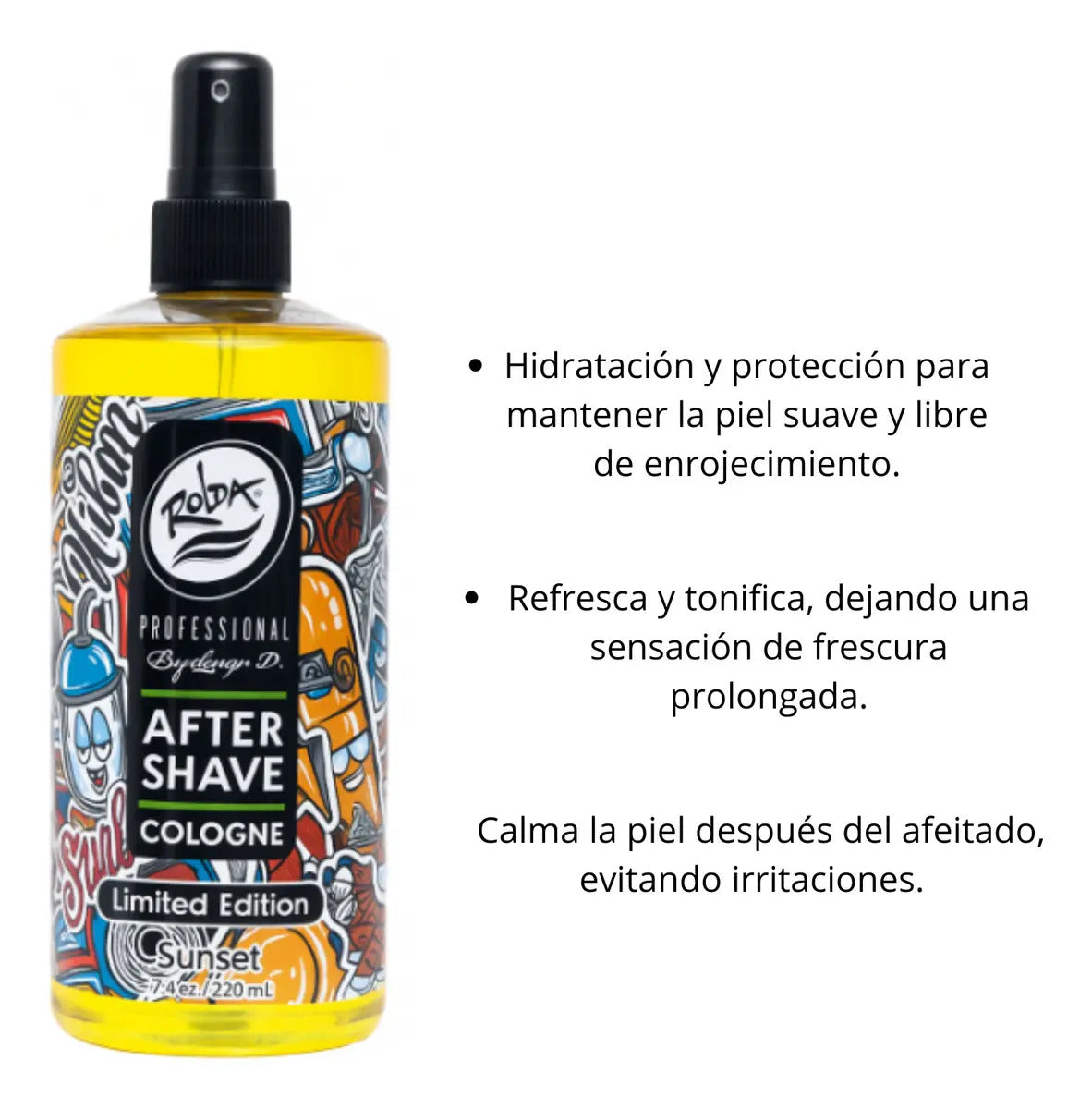 After Shave Colonia Rolda Sunset - Loción Post Afeitado Premium 410ml