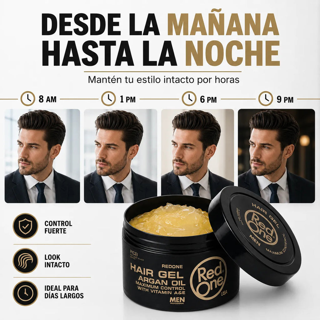 Hair Gel Fijador Red One Argan - 400 Ml
