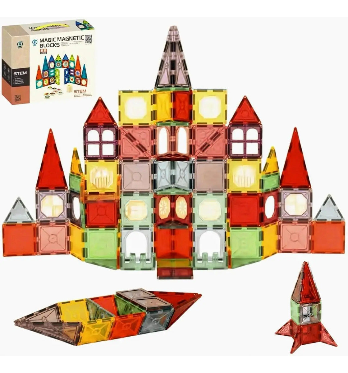 Bloques Para Ninos Bloques Grandes Imanes Para Ninos 52 Pcs