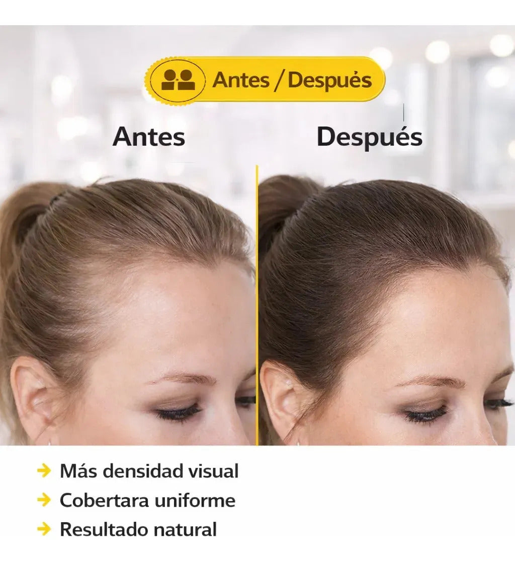 Polvo Capilar De Cabello Efecto Castaño + Fijadora Capilar