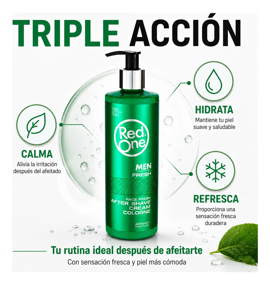 After Shave Hombre Crema Cologne Refrescante 400ml