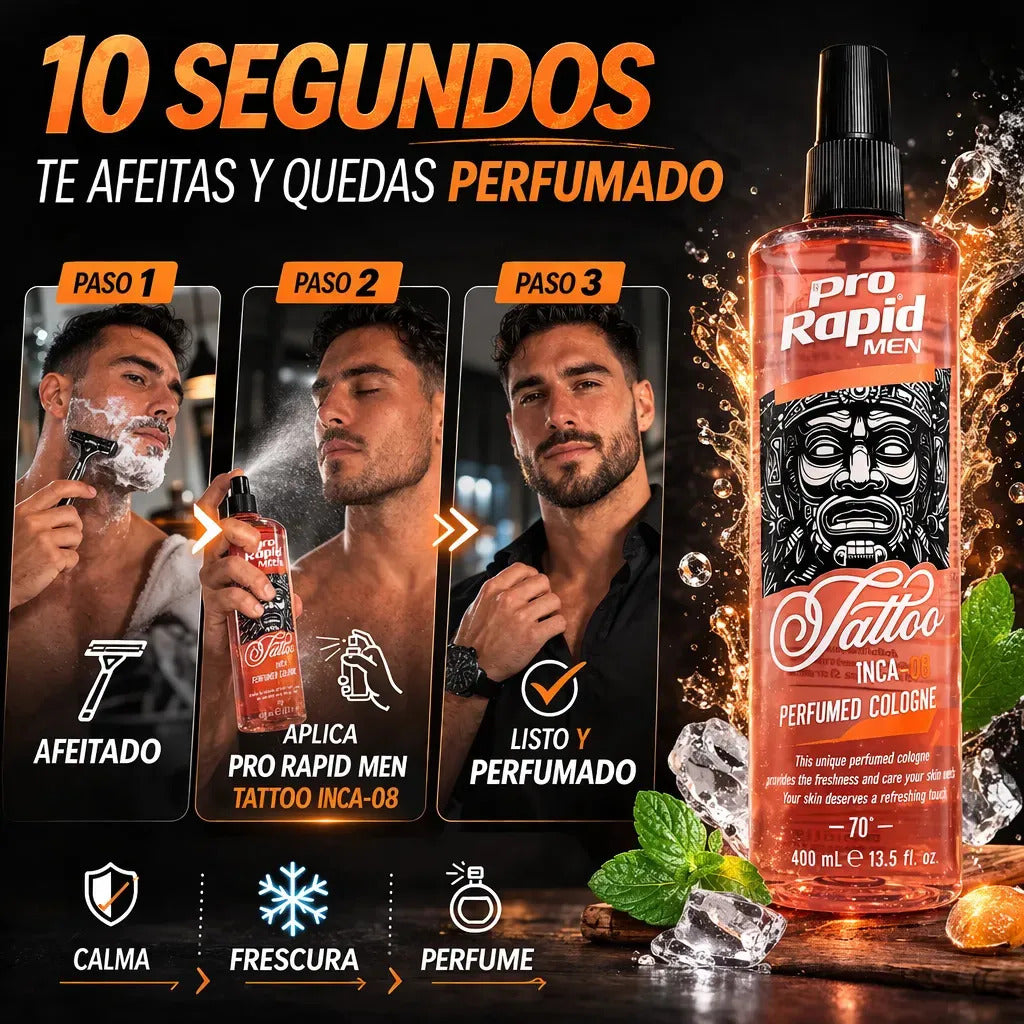 After Shave Pro Rapid Para Hombre Aroma Tipo Perfume 400ml