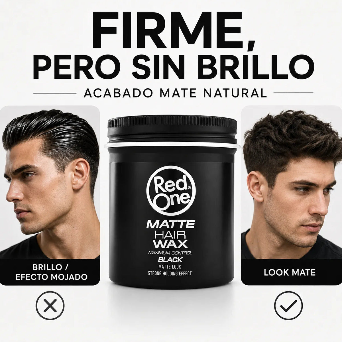 Cera Cabello Hombre Control Máximo Efecto Mate 100ml