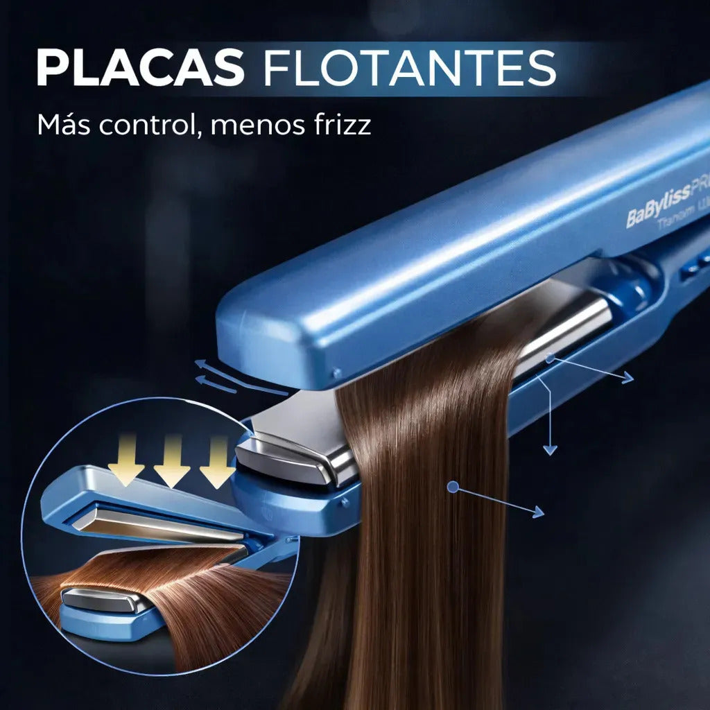 Plancha Alisadora Cabello Babyliss Profesiona Placas Titanio
