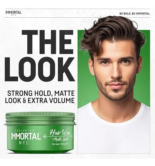 Cera Immortal NYC Iconic Men Cream Pomade - Fijación Media/Fuerte Mate 50ml
