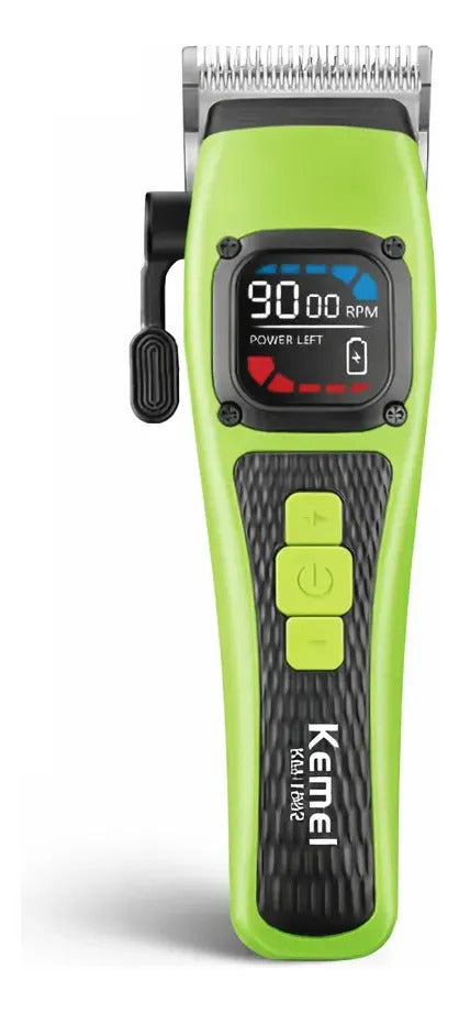 Máquina Corta Pelo Profesional Kemei Km-1862 Color Verde