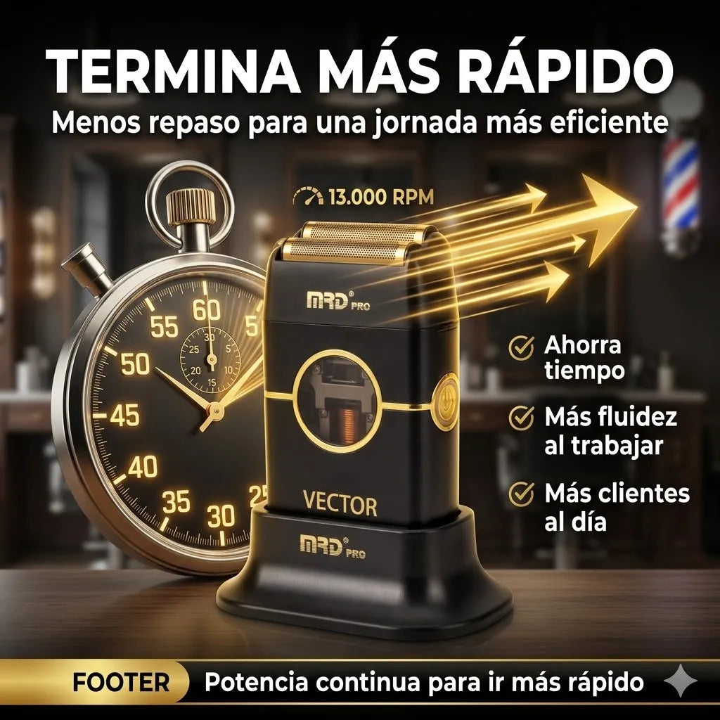 Maquina Cortar Pelo Mrd Shaver Rasuradora Vector 13.000rpm