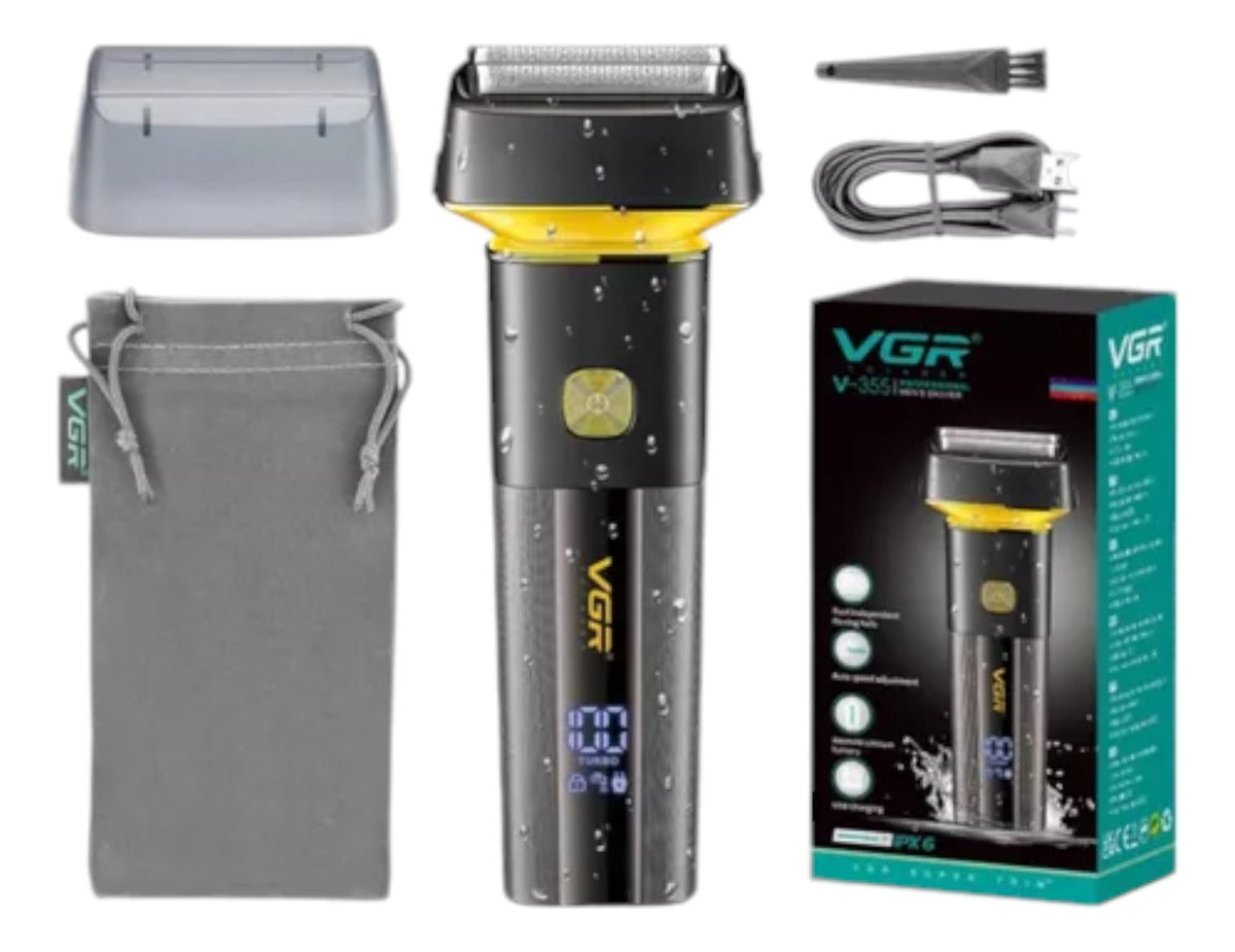 Pack VGR V-192 Trimmer + Shaver 355 Profesional Barbería Recargable