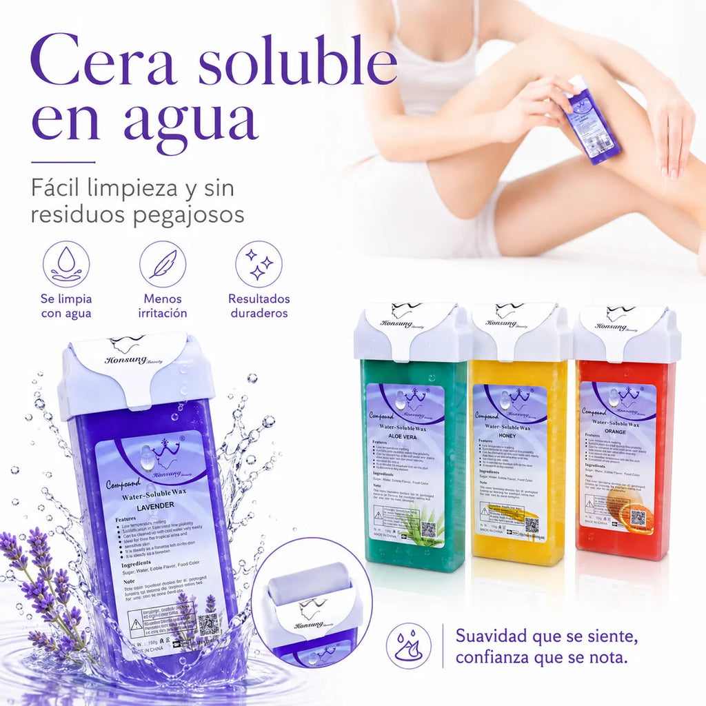 Pack 3 Ceras De Depilacion Roll On Profecionales
