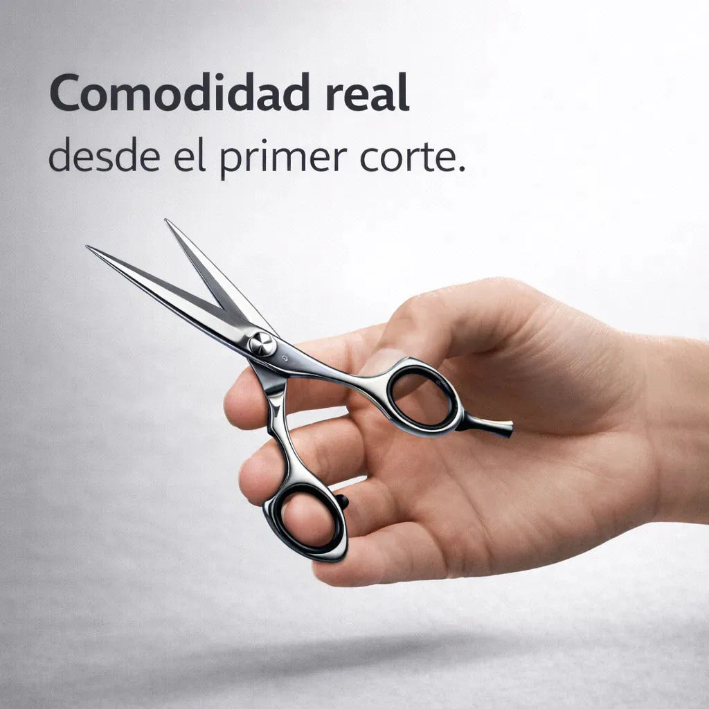 Tijera Profesional Zurdo 6 Pulgadas Wahl Filo Navaja Plateado