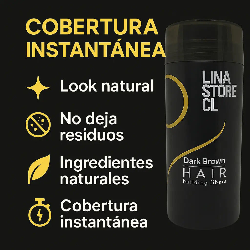 Pack Polvo Disimulado Calvicie Fibra Capilar + Bomba Spray