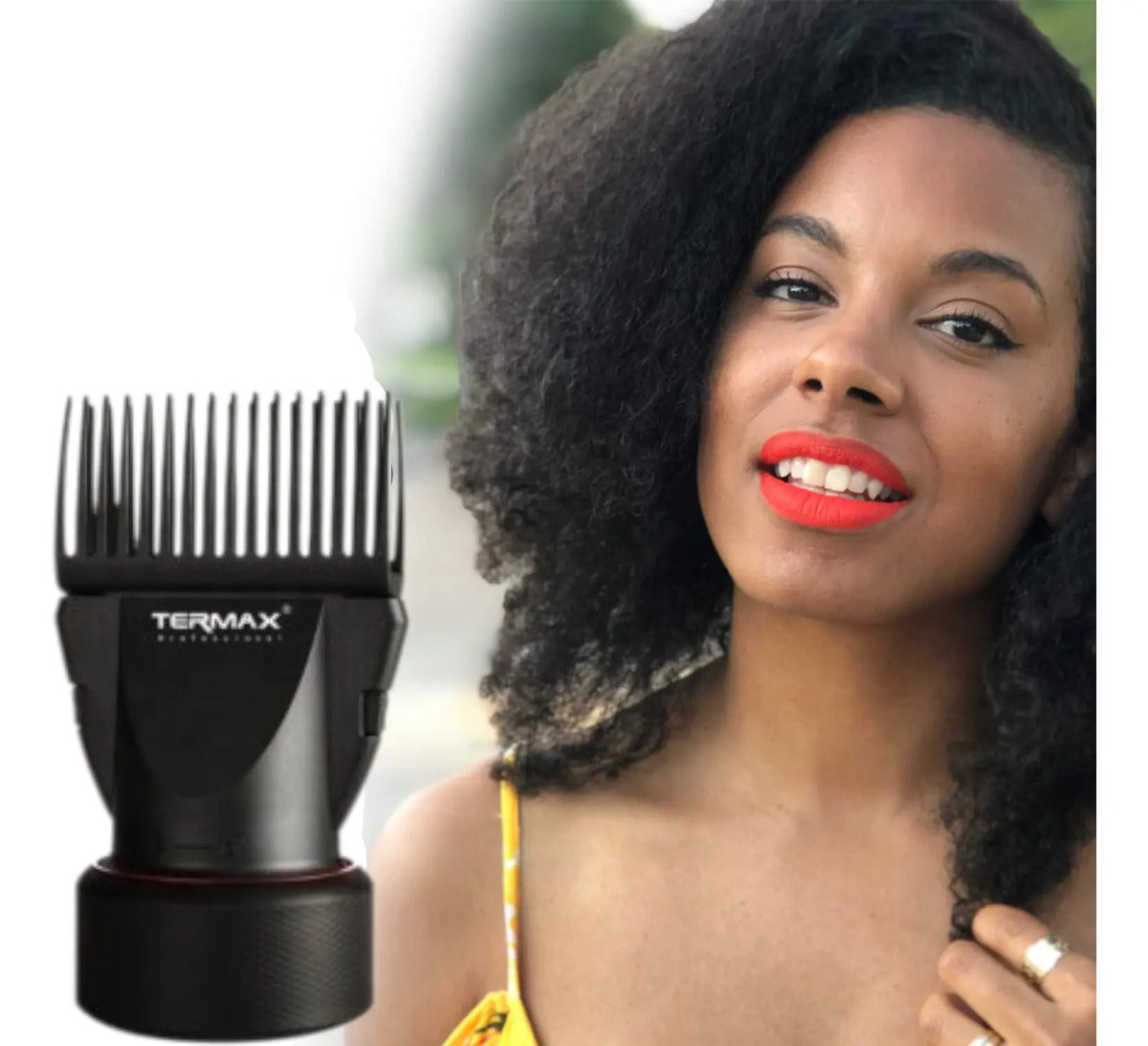 Boquilla Difusora con Peineta para Secador - Especial Cabello Afro y Rizado