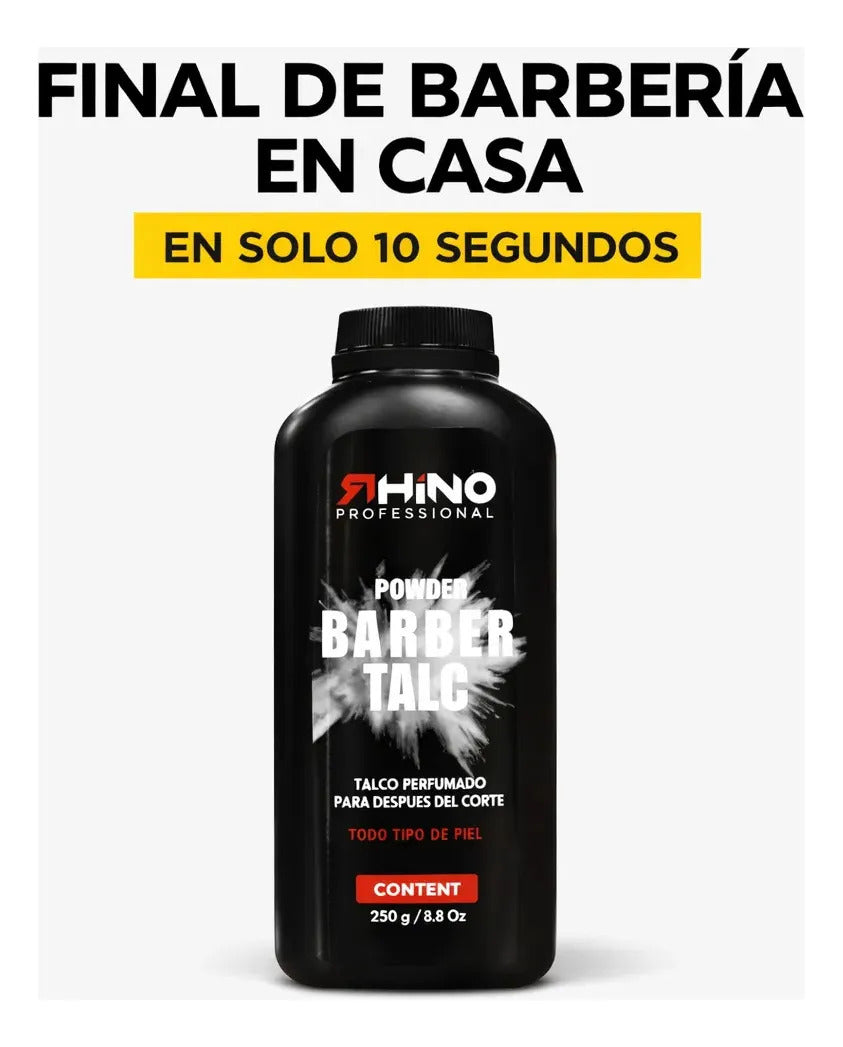 Talco Barbería Post Corte Perfumado Piel Limpia Sin Picazón