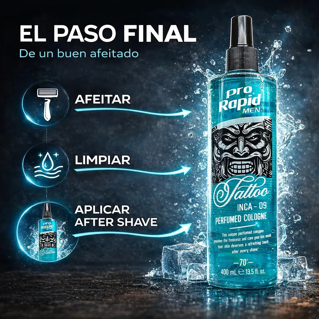 After Shave Hombre Post Afeitado 400ml Barbería Refrescante