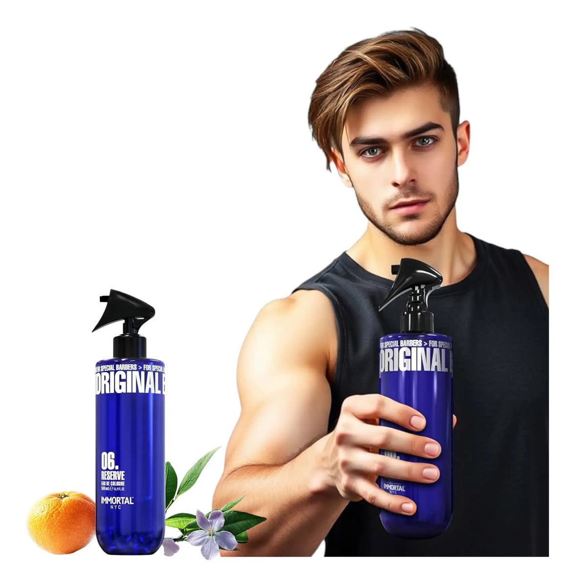 After Shave Colonia Immortal NYC 06 Reserve - Fragancia Almizclada y Ámbar 500ml