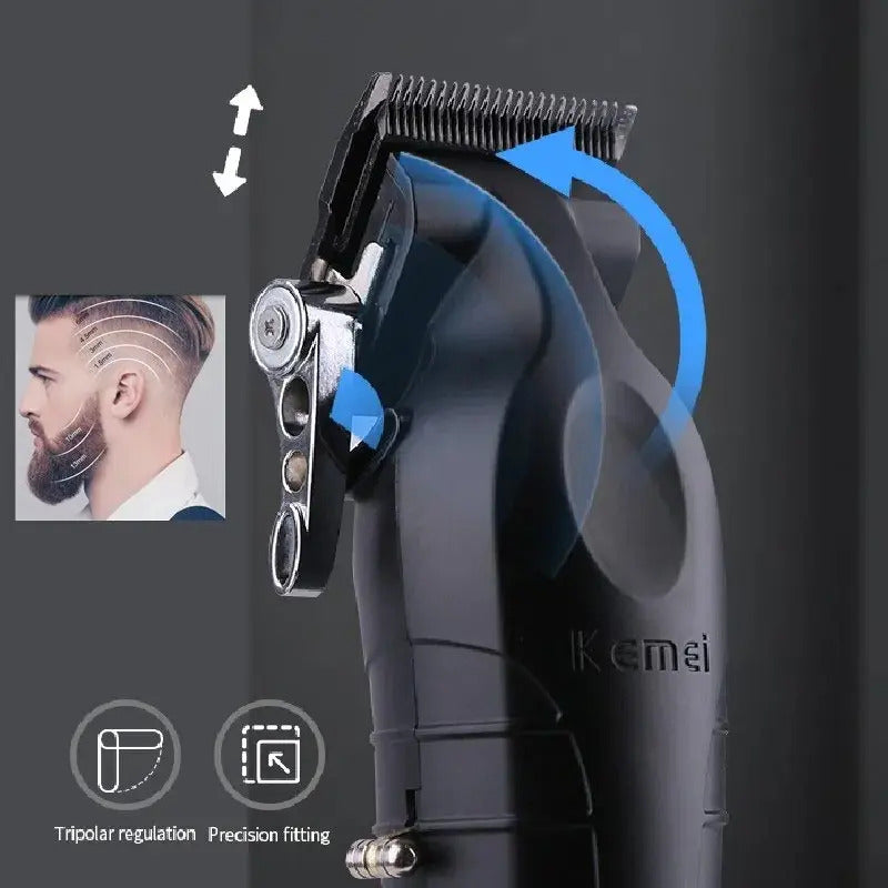 Clipper Profesional Kemei KM-2296: Máquina Inalámbrica con Base de Carga